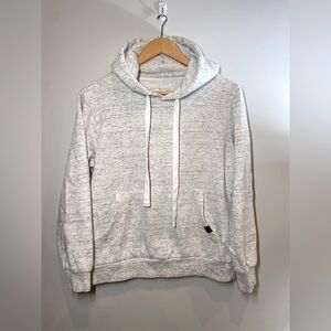 Like new Heathered gray hooded sweatshirt size M drawstring and pocket